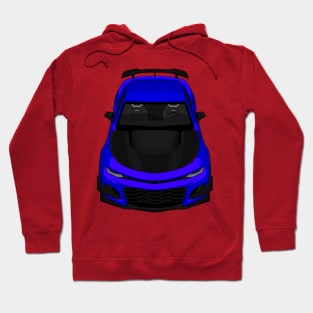 camaro zl1 1le dark-blue Hoodie